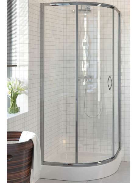 Душевая шторка Alpen Quadrant A370N 90x90х195 + Ср-во для очиcтки душ. каб.