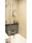 Шторка на ванну GuteWetter Lux Pearl GV-001A левая 80 см стекло бесцветное, фурнитура хром
