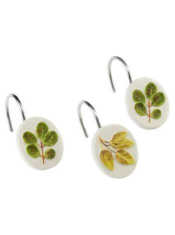 Набор из 12 крючков для шторки Avanti Foliage Garden 13670G