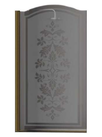 Шторка на ванну Sturm Juwel 90 см decor bronze L