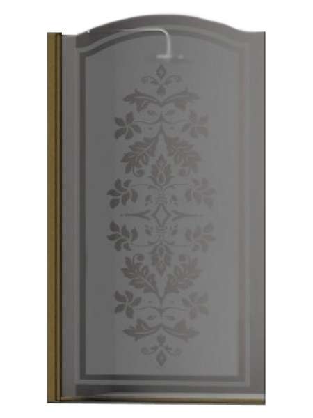 Шторка на ванну Sturm Juwel 90 см decor bronze L
