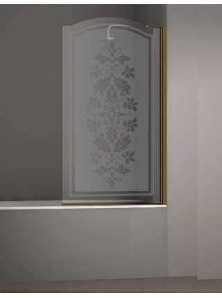 Шторка на ванну Sturm Juwel 90 см decor bronze R