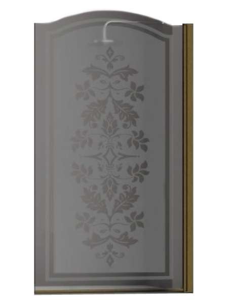 Шторка на ванну Sturm Juwel 90 см decor bronze R