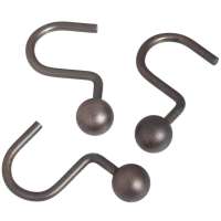 Набор из 12 крючков для шторки Carnation home fashions Ball Type Hook Bronze SLM-BAL/67