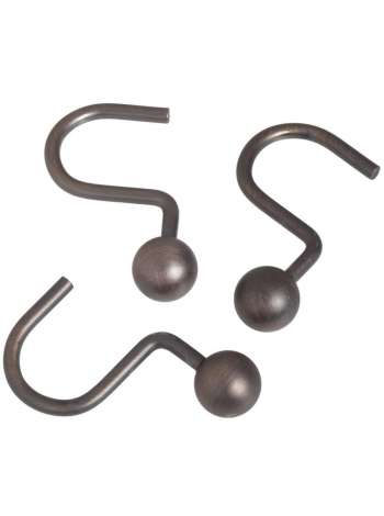 Набор из 12 крючков для шторки Carnation home fashions Ball Type Hook Bronze SLM-BAL/67