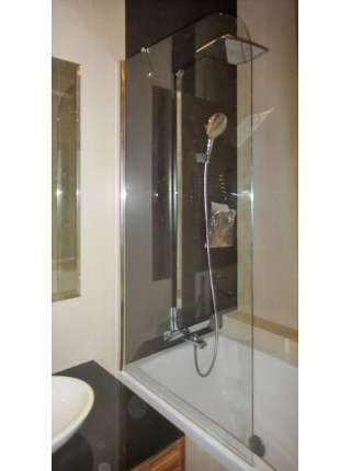Шторка на ванну GuteWetter Lux Pearl GV-601A левая 70 см стекло бесцветное, профиль хром