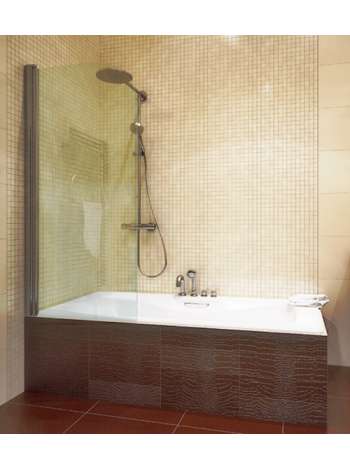 Шторка на ванну GuteWetter Lux Pearl GV-601 левая 70 см стекло бесцветное, профиль хром