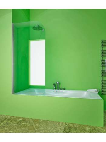 Шторка на ванну GuteWetter Lux Pearl GV-601A левая 70 см стекло бесцветное, профиль хром