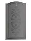 Шторка на ванну Sturm Juwel 90 см decor chrome L