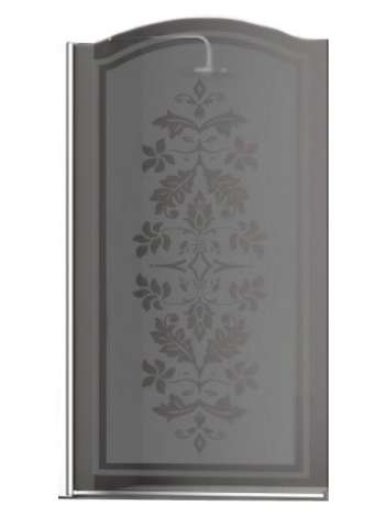 Шторка на ванну Sturm Juwel 90 см decor chrome L