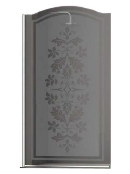 Шторка на ванну Sturm Juwel 90 см decor chrome L