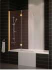Шторка на ванну Vegas Glass E2V 0120 05 05 L профиль бронза, стекло сатин
