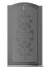 Шторка на ванну Sturm Juwel 90 см decor chrome R
