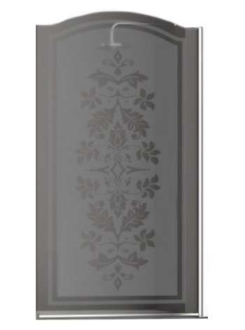 Шторка на ванну Sturm Juwel 90 см decor chrome R