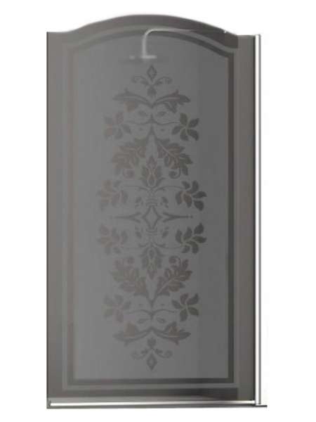 Шторка на ванну Sturm Juwel 90 см decor chrome R