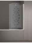 Шторка на ванну Sturm Juwel 90 см decor chrome R
