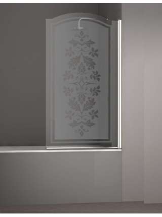 Шторка на ванну Sturm Juwel 90 см decor chrome R