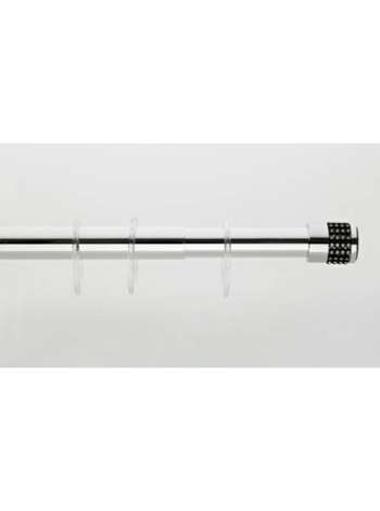 Карниз для ванной комнаты Grekon O25 75-125 см 1215-125STBLK