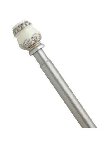 Карниз для ванной комнаты 104-190см Carnation Home Fashions Seaside Silver TSR-SS/03