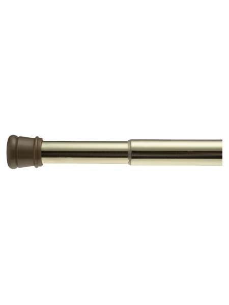 Карниз для ванной, 1.9 м, металл, золото, серия Standard Tension Rod, Carnation Home Fashions
