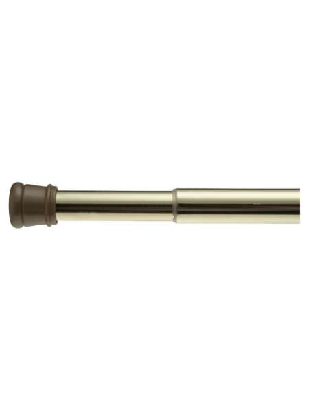 Карниз для ванной, 1.9 м, металл, золото, серия Standard Tension Rod, Carnation Home Fashions