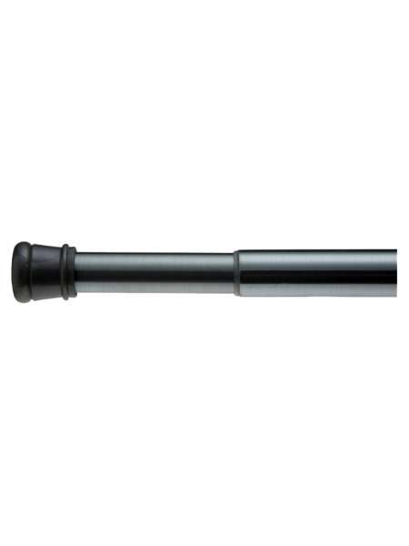 Карниз для ванной, 1.9 м, металл, никель, серия Standard Tension Rod, Carnation Home Fashions