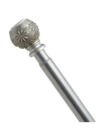 Карниз для ванной комнаты 104-190см Carnation Home Fashions Sheffield Silver TSR-SH/03