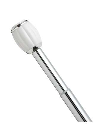 Карниз для ванной комнаты 104-190см Carnation Home Fashions Chrome/White TSR-CR/21