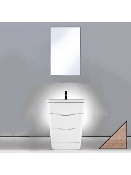 Мебель для ванной BelBagno Piramide 65 rovere bianco