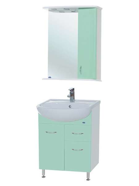 Мебель для ванной Bellezza Уют 60 1 ящик салатовая
