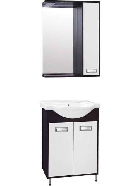 Мебель для ванной Style Line Эко Стиль W №9 60 белая, венге