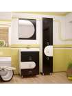 Мебель для ванной Style Line Адонис 60 черно-белая