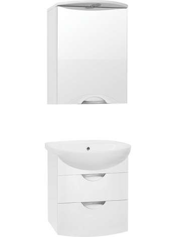 Мебель для ванной Style Line Жасмин-2 55 Люкс Plus, белая