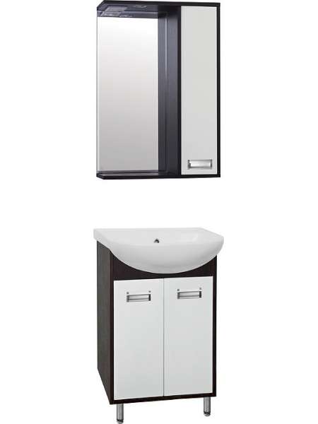 Мебель для ванной Style Line Эко Стиль W №9 50 белая, венге
