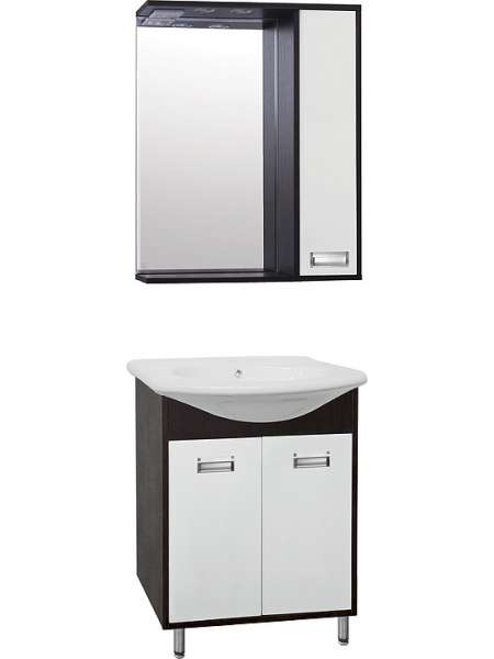 Мебель для ванной Style Line Эко Стиль W №9 70 белая, венге