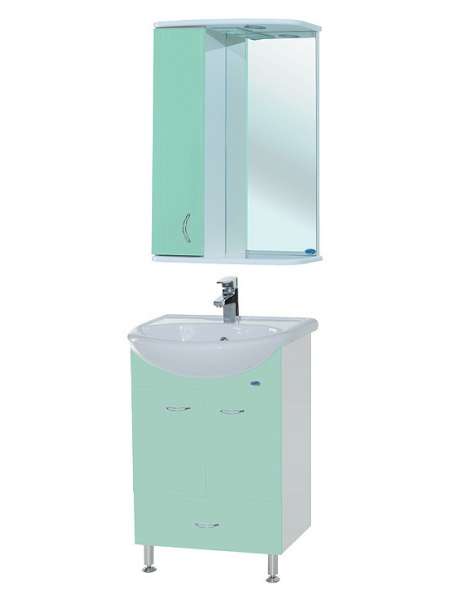 Мебель для ванной Bellezza Уют 50 с нижним ящиком салатовая