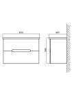 Мебель для ванной BelBagno Soft 65 bianco lucido