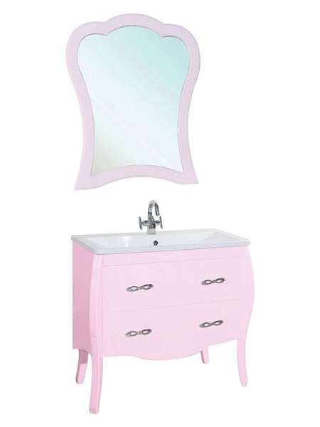 Мебель для ванной Bellezza Грация 80 розовая