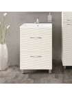 Мебель для ванной Style Line Ассоль 60 Люкс Plus наполная, техно платина