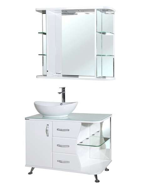 Мебель для ванной Bellezza Рио 90 L белая