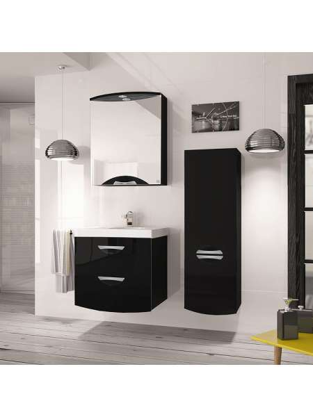 Мебель для ванной Style Line Жасмин-2 60 Люкс Plus, черная