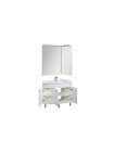 Комплект мебели Aquanet Корнер 89 R белый (закрытый)