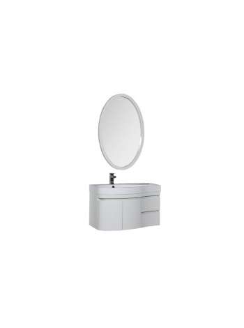 Комплект мебели Aquanet Сопрано 95 L белый (2 дверцы 2 ящика)