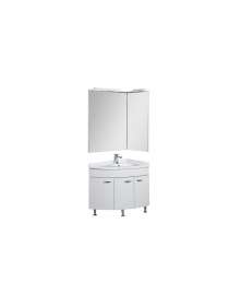 Комплект мебели Aquanet Корнер 89 R белый (закрытый)
