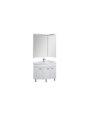 Комплект мебели Aquanet Корнер 89 R белый (закрытый)