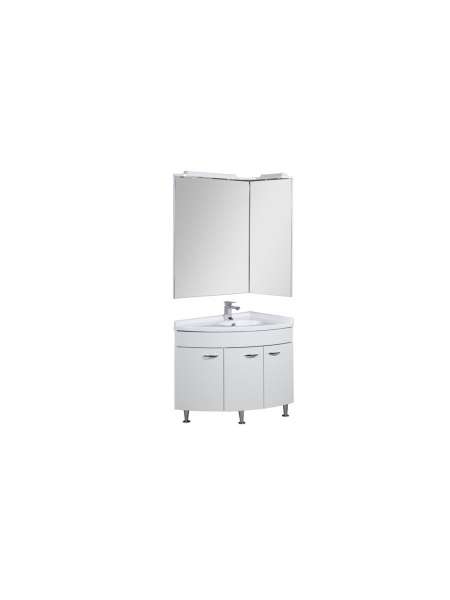 Комплект мебели Aquanet Корнер 89 R белый (закрытый)