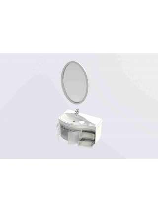 Комплект мебели Aquanet Сопрано 95 L черный (2 дверцы 2 ящика)