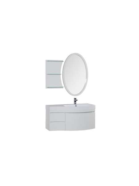 Комплект мебели Aquanet Опера 115 R белый (3 ящика)