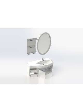 Комплект мебели Aquanet Опера 115 R черный (2 дверцы 2 ящика)