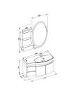 Комплект мебели Aquanet Опера 115 R черный (2 дверцы 2 ящика)